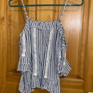 American eagle off the shoulder blouse